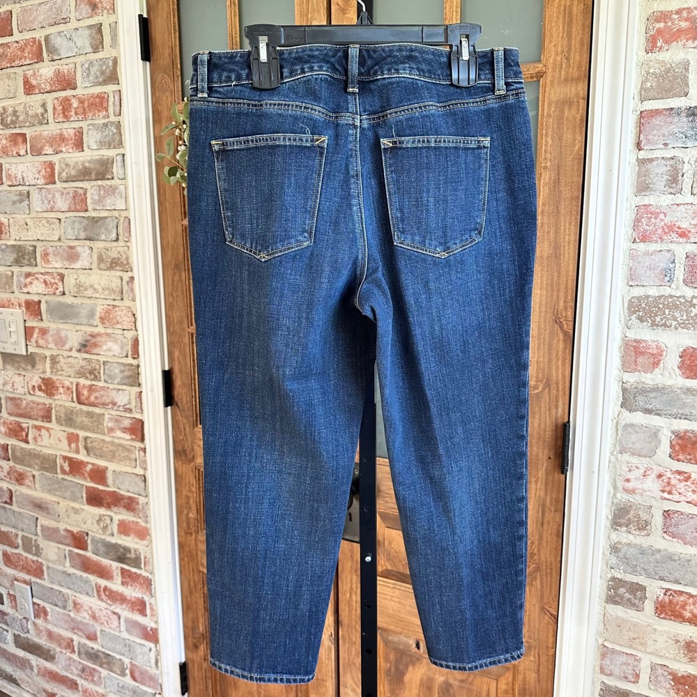 Talbots Everyday Relaxed Jean Women 14P Blue Corsica Wash Stretch Denim Petite - Picture 2 of 7